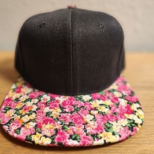 Floral Crown Snapback Hat Blank